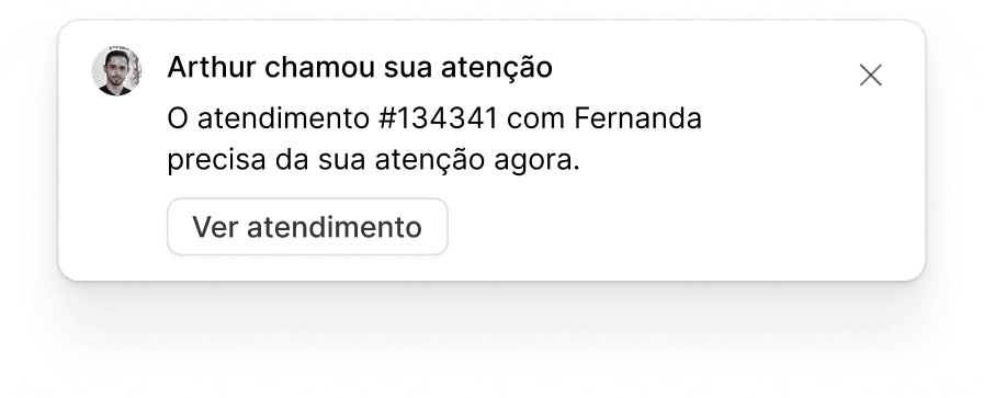 Chamar atenção do responsável
