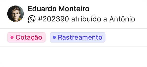 Etiquetas de atendimento