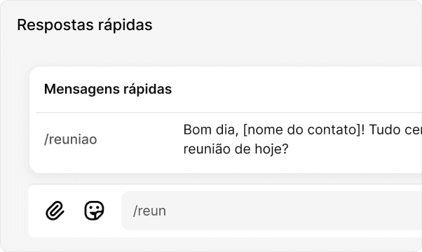 Respostas rápidas